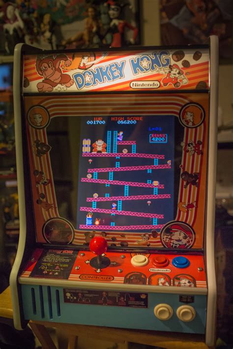 Finished my mini Donkey Kong arcade machine! : cade