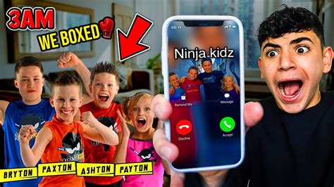 DO NOT CALL NINJA KIDZ TV AT 3AM!! (THEY BROKE INTO MY HOUSE AND WE BOXED!) - YouTube