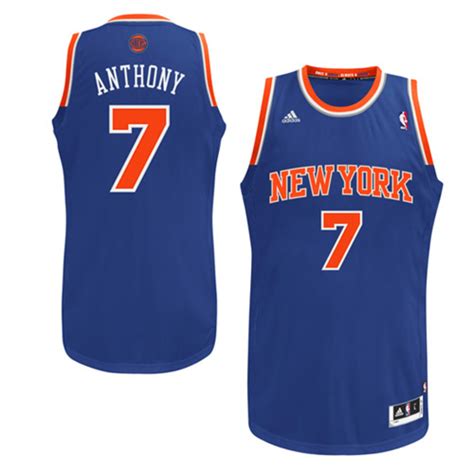 adidas Carmelo Anthony New York Knicks Royal Blue Swingman Road Jersey