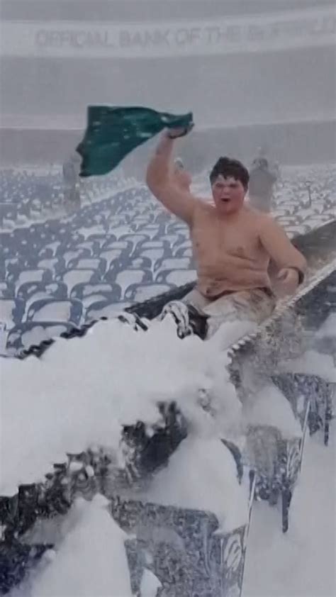 Buffalo Bills fans help shovel out stadium snow