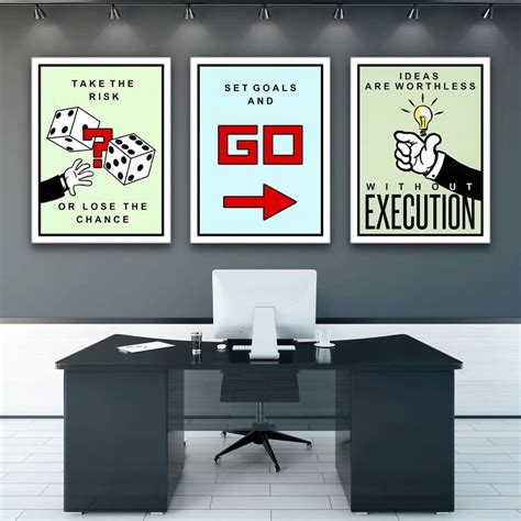 3 Pieces Boardwalk Wall Art Canvas Prints / Office Decor / Motivational ...