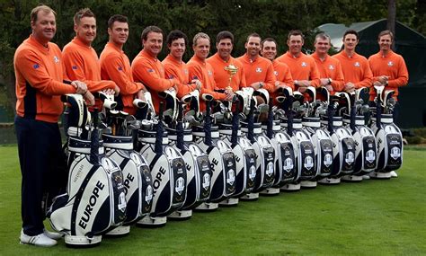 Ryder Cup 2012: Europe wear orange outfits | Daily Mail Online