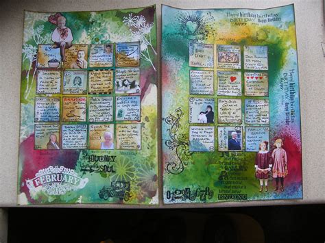 February Art journal Calendar | Finished at last. I think it… | Flickr