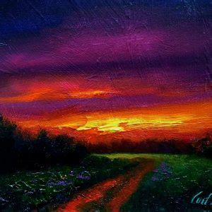 Okatibbee Sunset Oil Painting