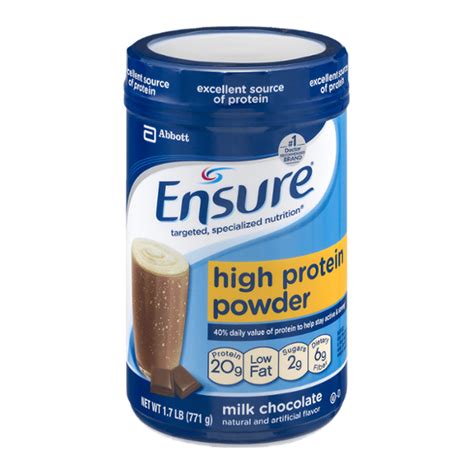 Ensure Milk Chocolate High Protein Powder (1.7 lb) - Instacart