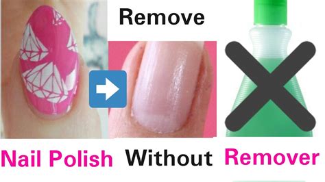 5 Ways To Remove Nail Polish Without Nail Polish Remover - YouTube
