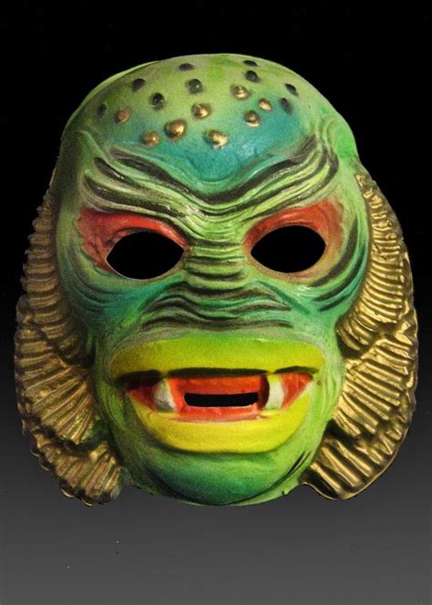 Ben Cooper Vintage Creature from the Black Lagoon Halloween Mask ...