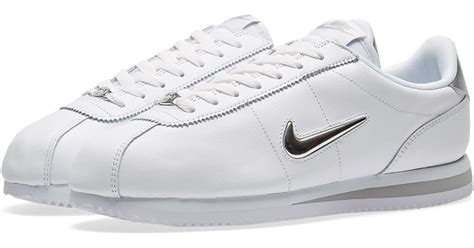 Nike Leather Cortez Basic Jewel in White for Men - Lyst