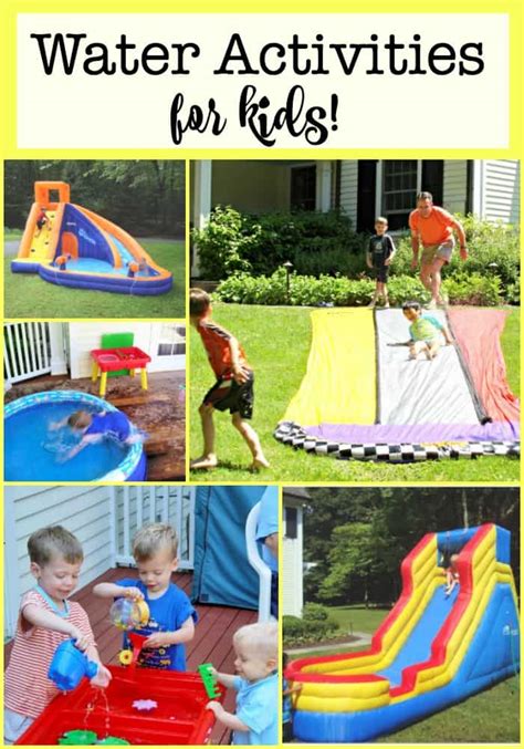 Water Activities for Kids {Perfect for a DIY Summer Camp!} - MomOf6