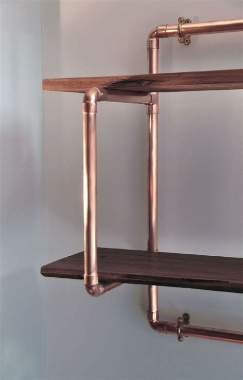 Steel Roots Design | Copper shelf, Industrial style furniture, Wood shelving units