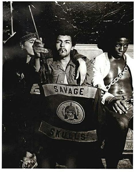 Bronx street gang "Savage Skulls" ca. 1970 - Laurent Corbel | Gangs of new york, Gang culture, Gang