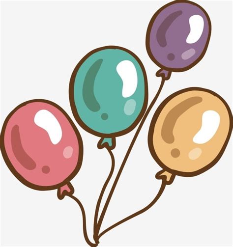 Balloon Clipart PNG Images, Colorful Balloons Cartoon Balloon Cute ...