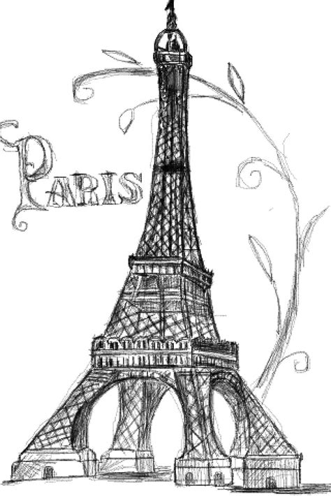 eiffel tower paris drawings - Clip Art Library