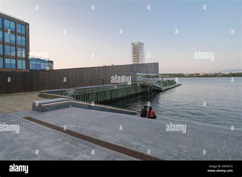 Tidal Beacon art installation, Queens Marque, Downtown Halifax Waterfront, Halifax, Nova Scotia ...