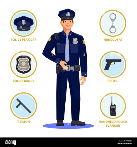 Policeman or police officer, cop in uniform Stock Vector Image & Art - Alamy