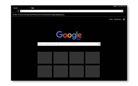 Complete Black Theme for Google Chrome