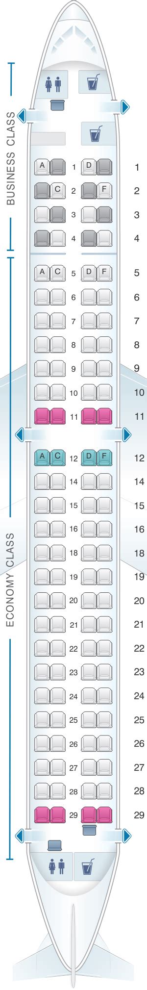 Seat Map Lufthansa Embraer E190 | SeatMaestro