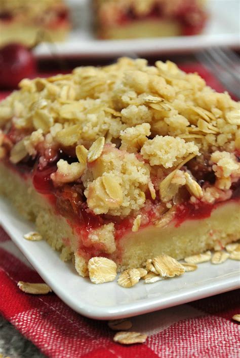 Cherry Crumble Bars Recipe - Sweet Pea's Kitchen