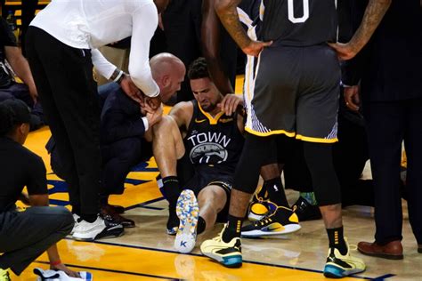 NBA Finals: Watch injured Klay Thompson make inspirational return to hit FTs before being ruled ...