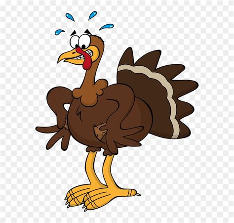 Funny Animated Turkey Clipart - Pizenia