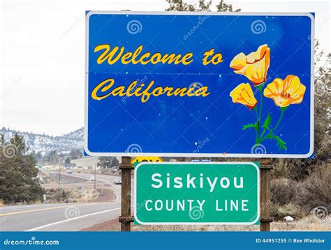 Welcome To California Sign Stock Photo - Image: 44951255