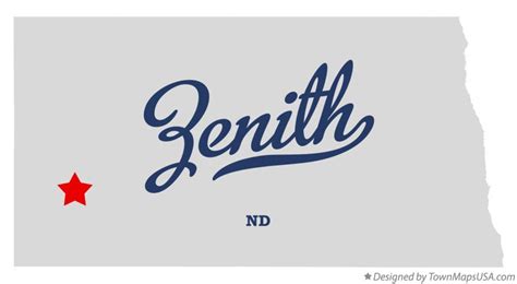 Map of Zenith, ND, North Dakota