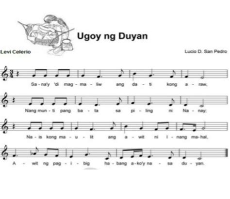 Ang awiting ugoy ng duyan ay walang ipinapahayag na musical ideaTama o mali - Brainly.ph