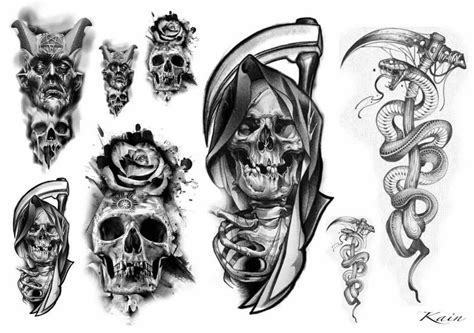 Top 73+ grim reaper tattoo flash - in.eteachers