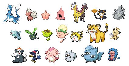 Pokemon Sprites Gen 2