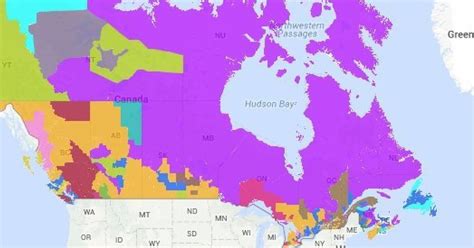 French Speaking Parts Of Canada Map - Map Of Canada