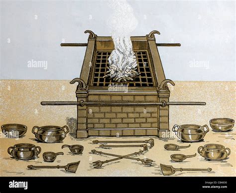 An Illustration Of The Brazen Altar (Exodus XXXVIII) From The Stock Photo, Royalty Free Image ...