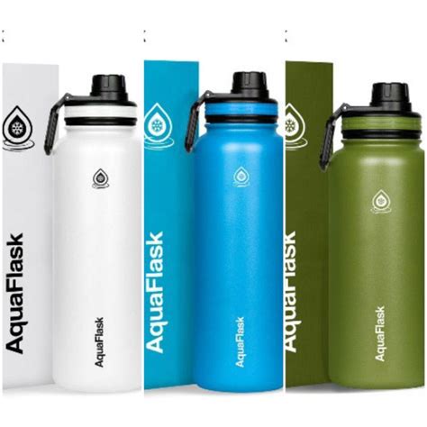 Aqua Flask 32oz/40oz Stainless Steel Water Bottles, Furniture & Home Living, Kitchenware ...