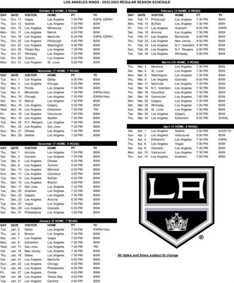 2022-23 Kings broadcast schedule, including 73 regular-season games w ...