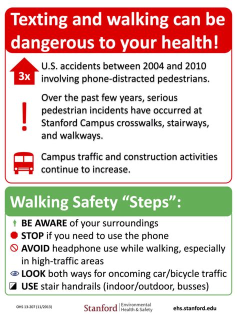 Distracted Walking – Texting and Walking – Stanford Environmental ...