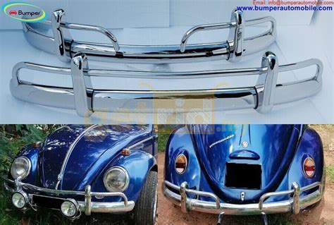 Volkswagen Beetle USA style bumper (1955-1972) by stainless steel - Getrid.my