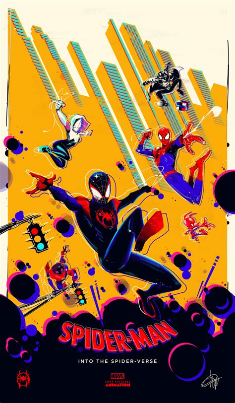 SPIDER-MAN INTO THE SPIDER-VERSE Poster Art | Poster By Quentin Marroule