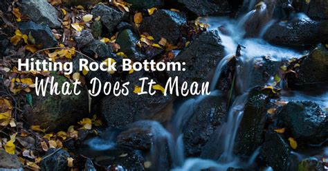 Hitting Rock Bottom: What Does It Mean? - Recovery Hope Treatment