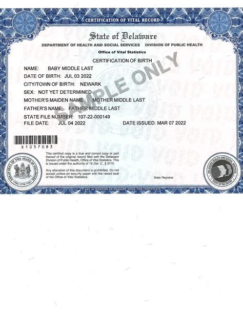 Colorado Birth Certificate