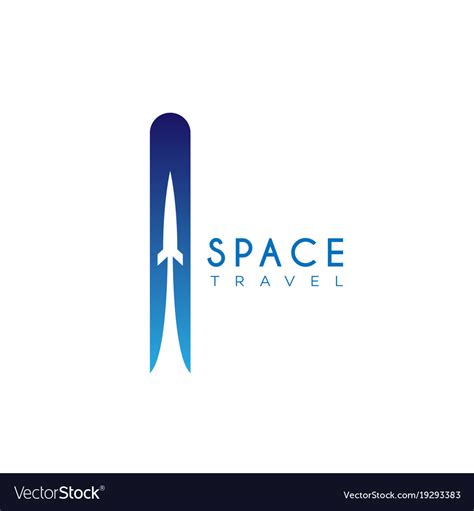 Space travel logo Royalty Free Vector Image - VectorStock