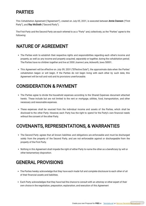 Separation Agreement Template, Rental Agreement Templates, Free Gift Certificate Template ...