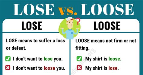 Lose vs. Loose: Understanding the Key Differences - English Study Online