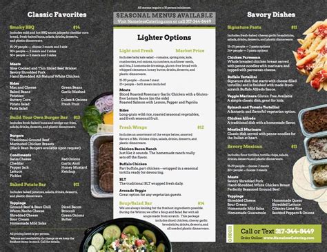 Catering Menu Design: 26 Amazing Examples - Nuphoriq