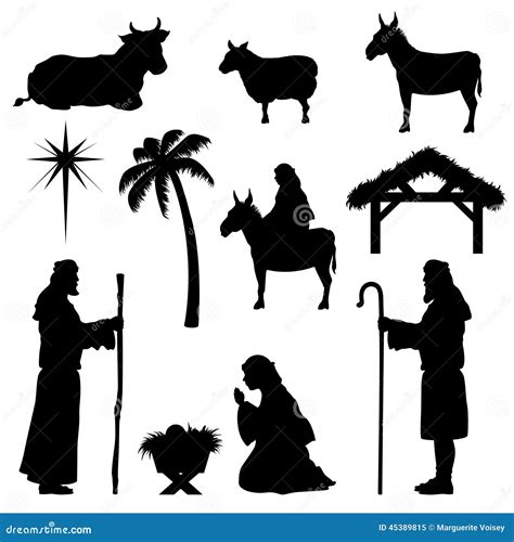 Christmas Nativity Icons-Shepherd Stock Vector - Illustration of mary ...