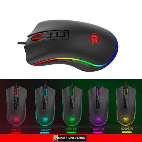 Mouse Gamer Red Dragon Cobra M711 RGB 10000 DPI 7 botones - SMART ...