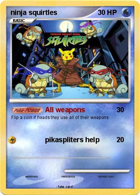 Pokémon ninja squirtles 33 33 - All weapons - My Pokemon Card