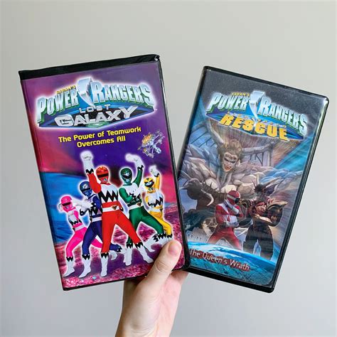 90's Power Rangers VHS Tapes Lost Galaxy Light Speed - Etsy