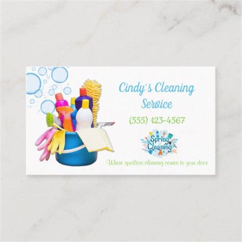 Cleaning Supplies Design House Cleaning Services Business Card | Zazzle.com