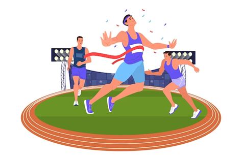 Vista aérea de una pista de atletismo | Vector Gratis