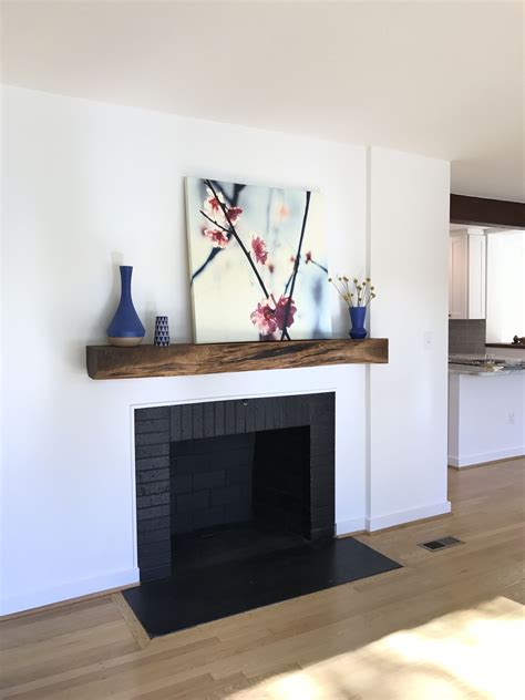 Modern farmhouse mantle Fireplace mantel, floating mantle | Fireplace ...