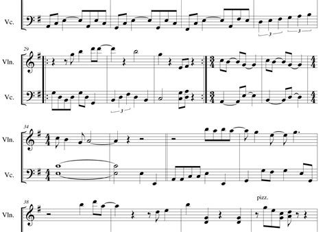 It must be love Sheet music - Madness - for String Duo - Violin - Cello